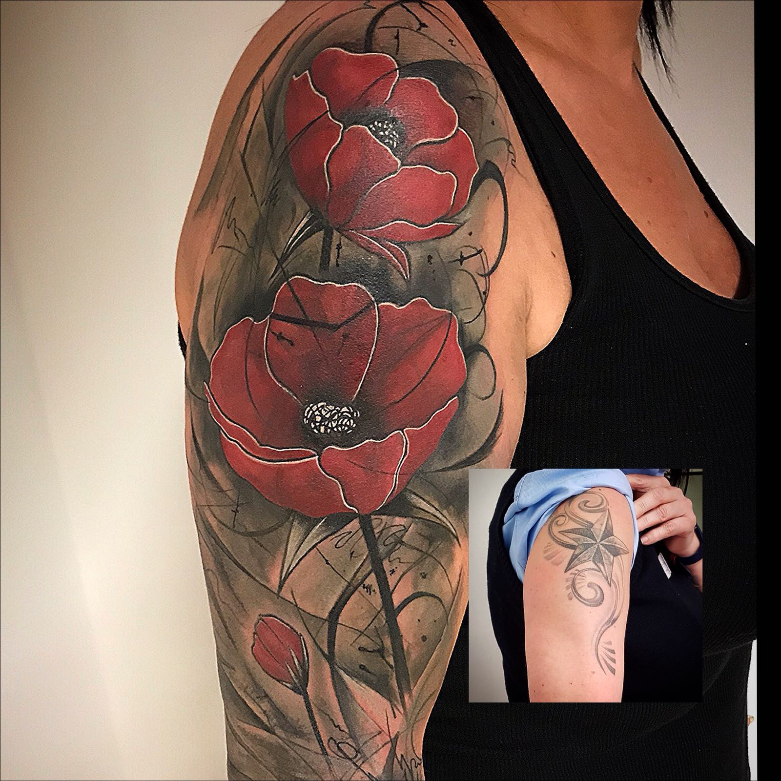 flowers cover up